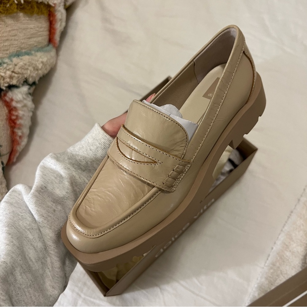 Dolce vita crinkle Elias flats in sesame